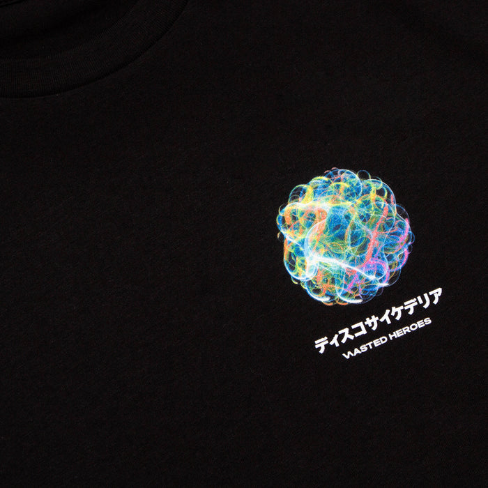 046 Disco Psychedelia Back Print - Tshirt - Black