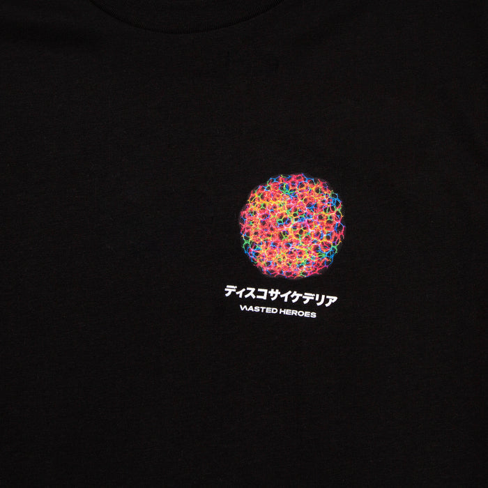 048 Disco Psychedelia Back Print - Tshirt - Black
