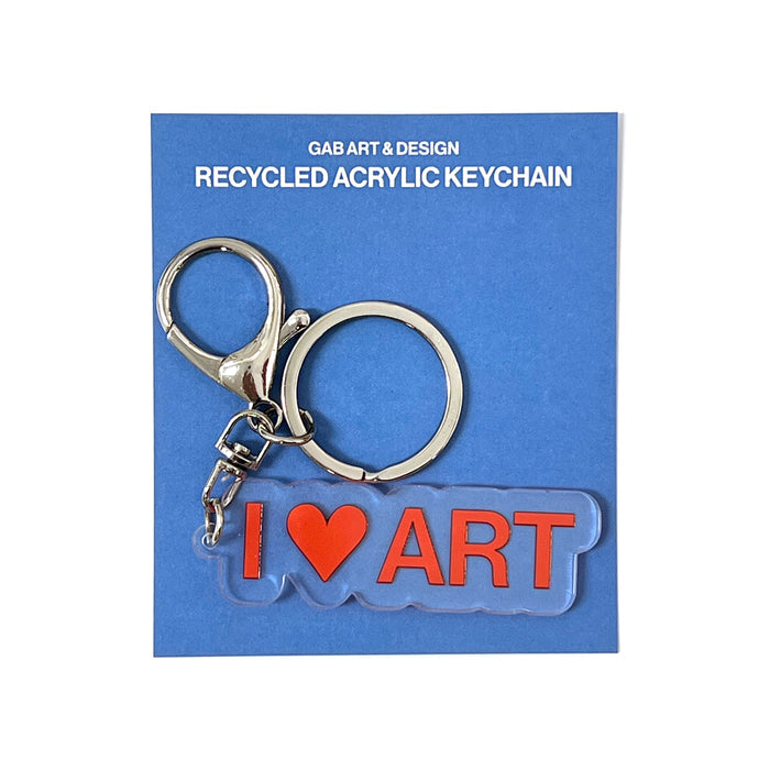 I Heart Art Acrylic Keychain