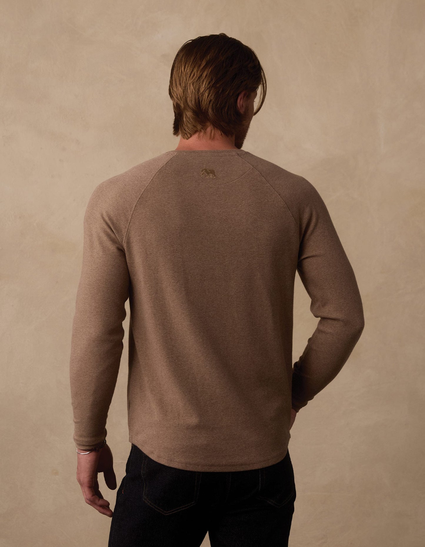 Puremeso Everyday Henley in Taupe
