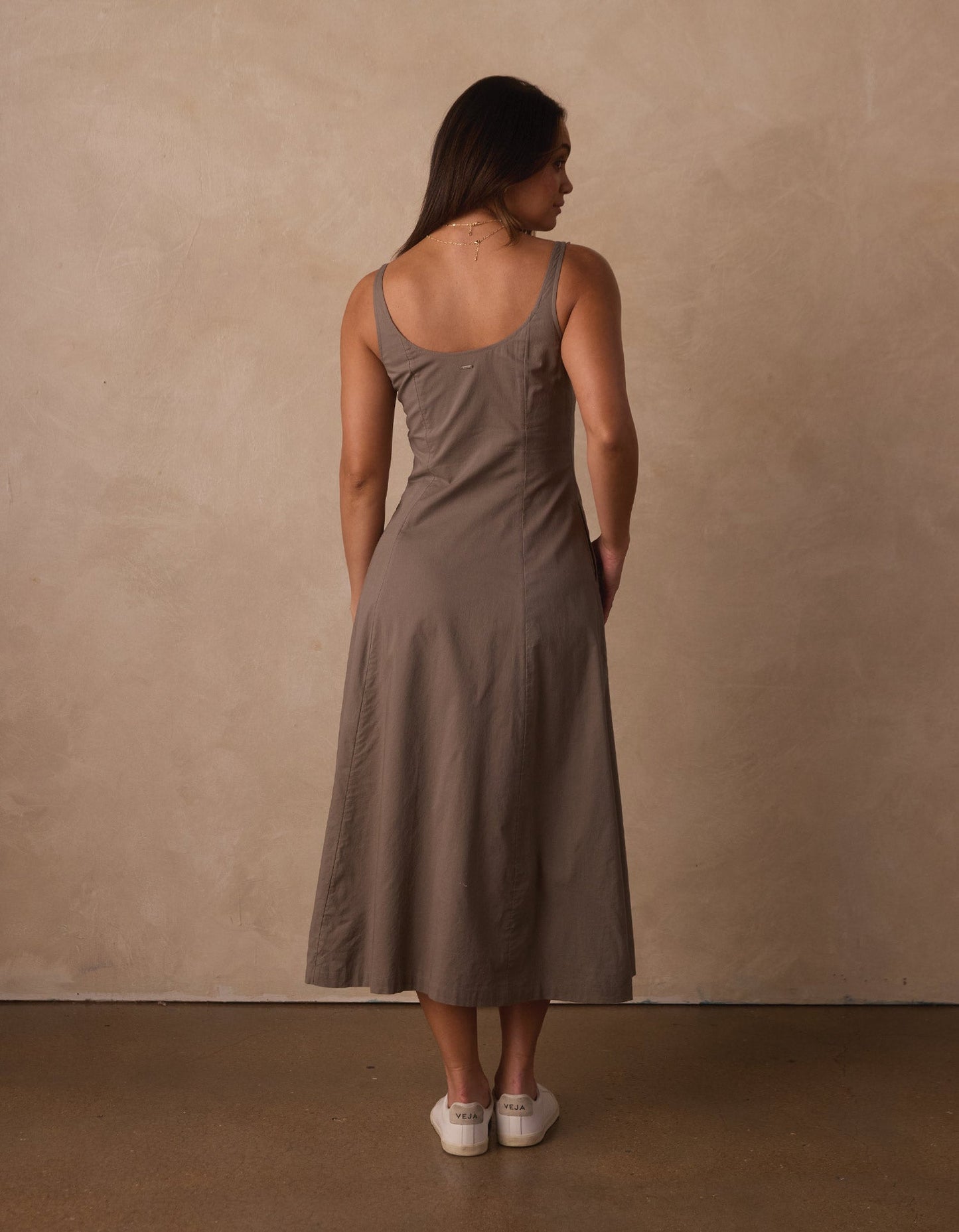 Eleanor Dress in Moss