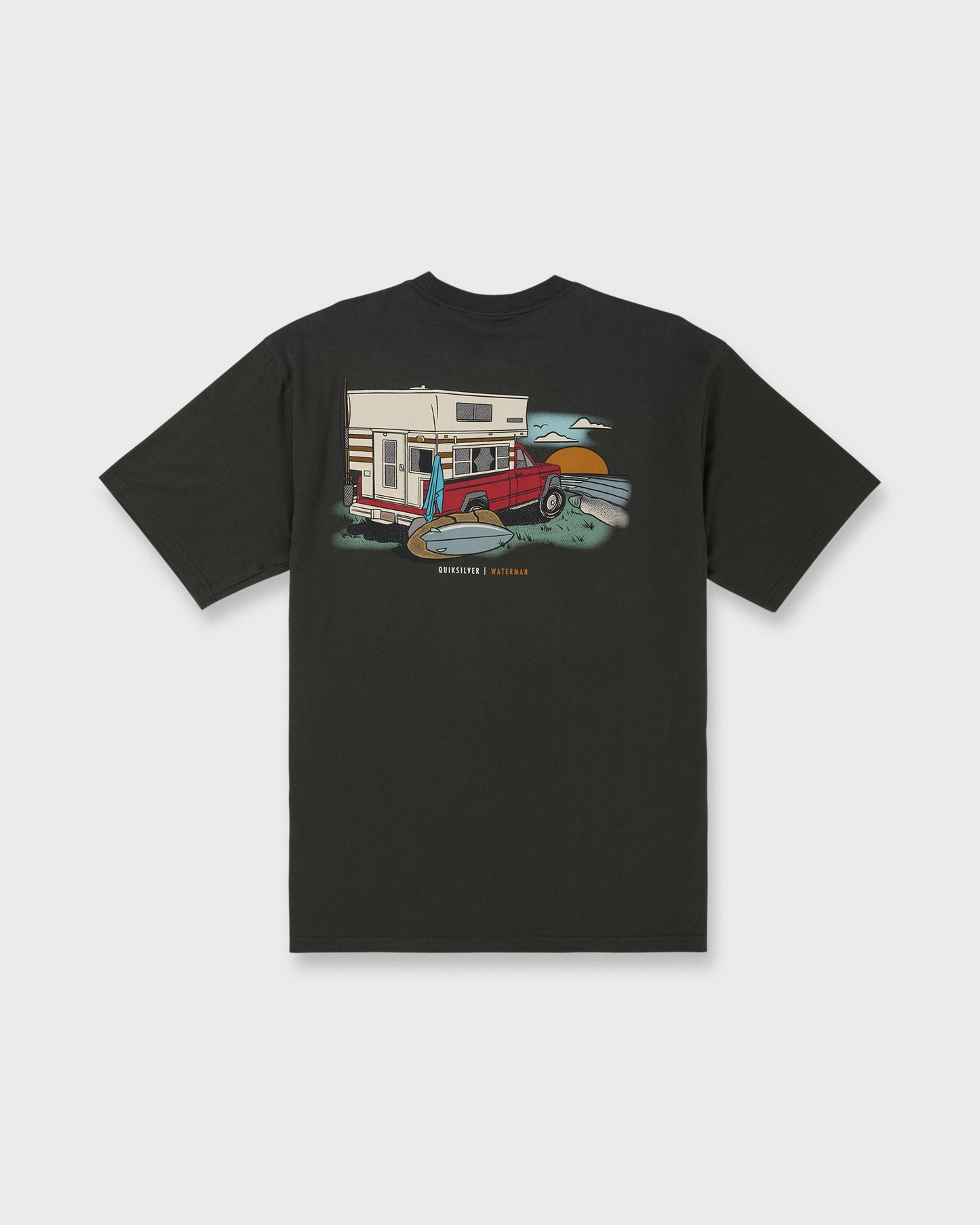 Waterman Off The Grid Sueded Short Sleeve T-Shirt - Phantom
