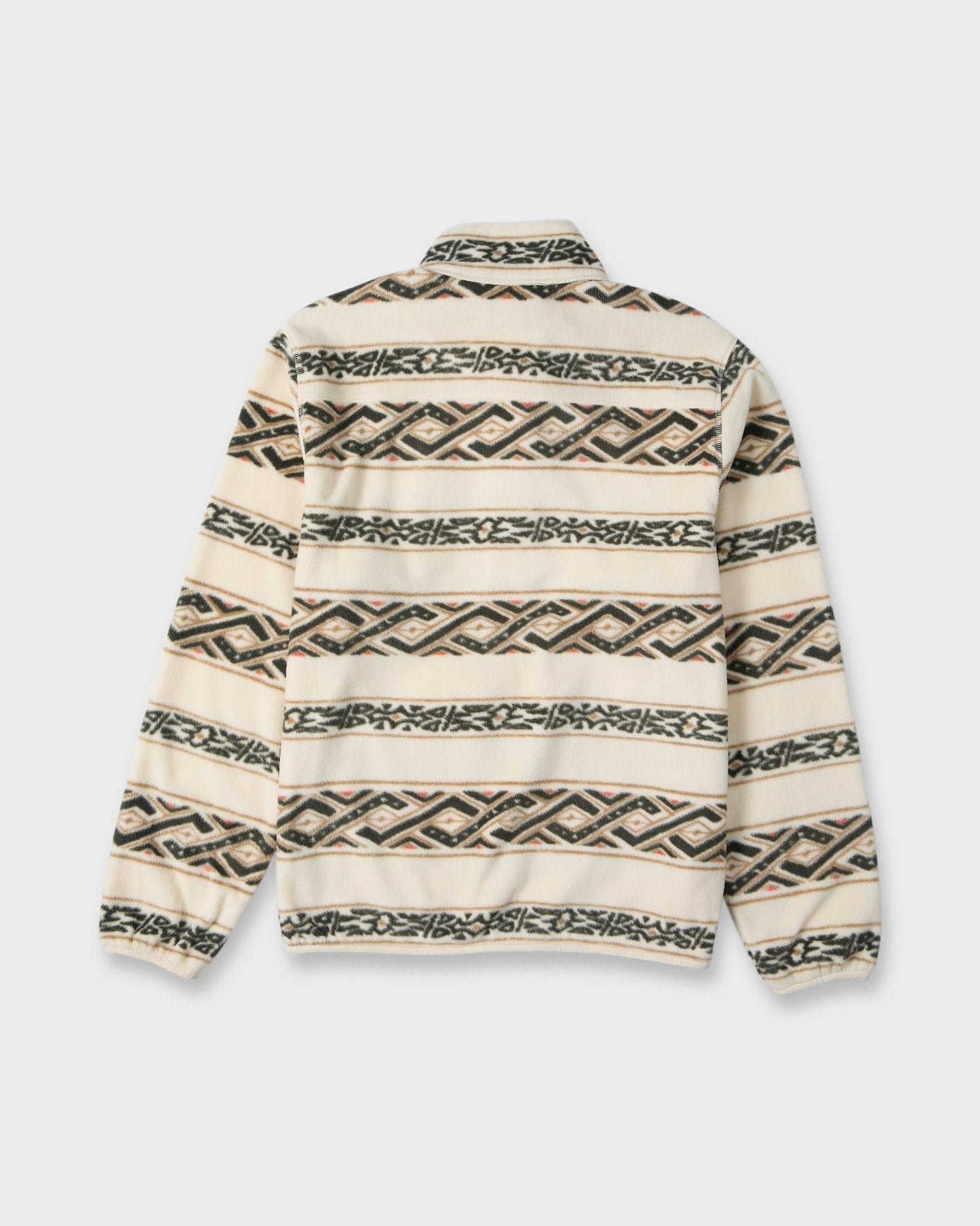 Alpine Button Mock Neck Sweatshirt - Bone White