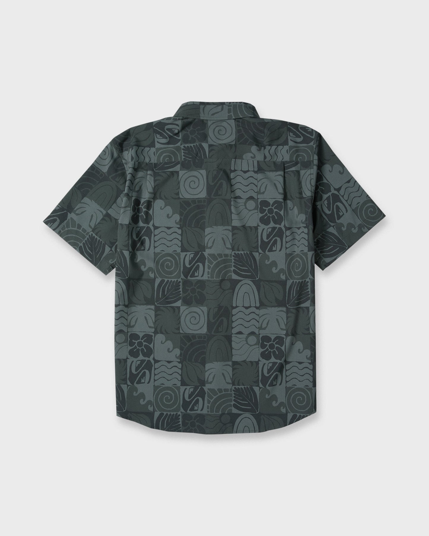 Earth Geo Classic Stretch Short Sleeve Woven Shirt - Phantom