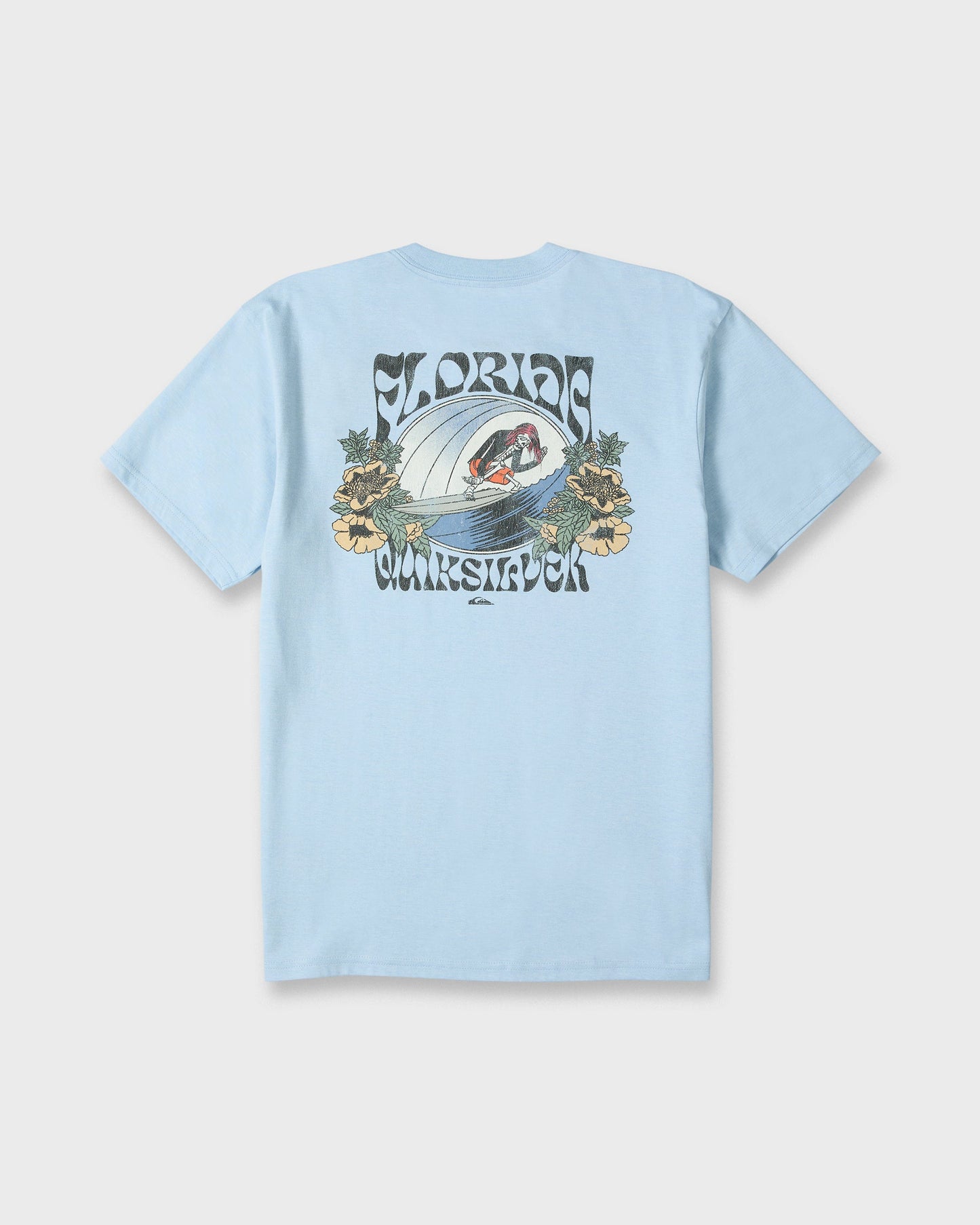 Grateful Florida Classic Short Sleeve Knit T-Shirt - Skyway Heather
