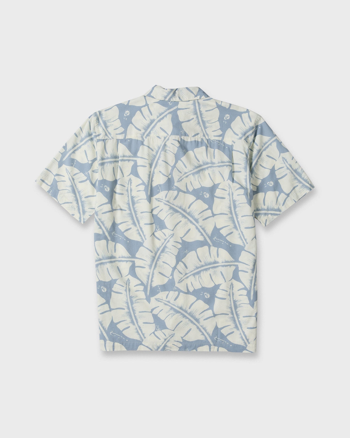 Waterman Fronds Short Sleeve Woven Shirt - Dusty Blue