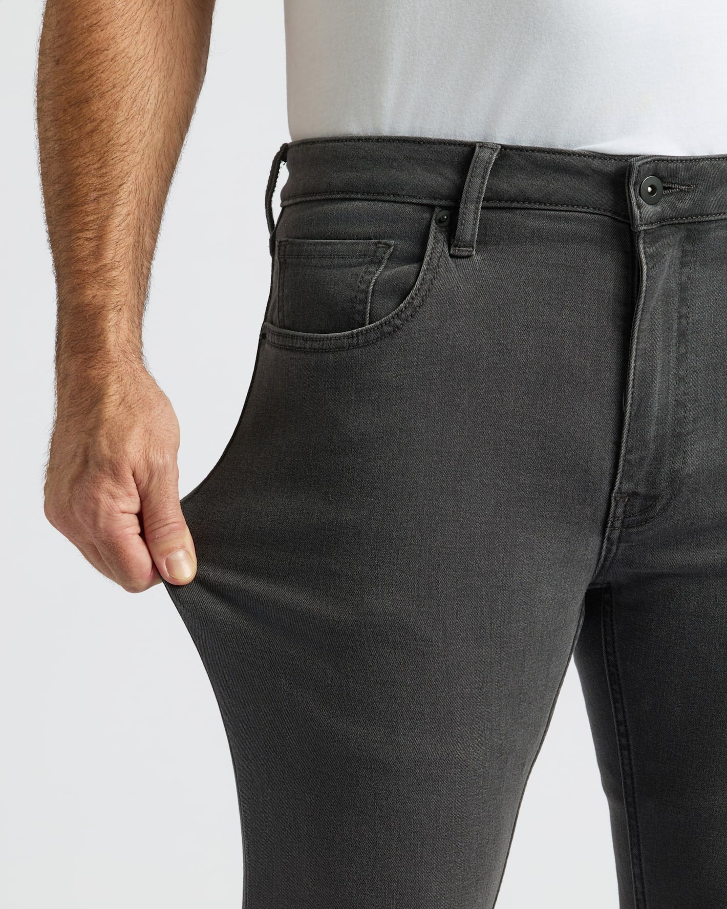 Black & Gray Wash Slim Comfort Stretch Jeans 2-Pack