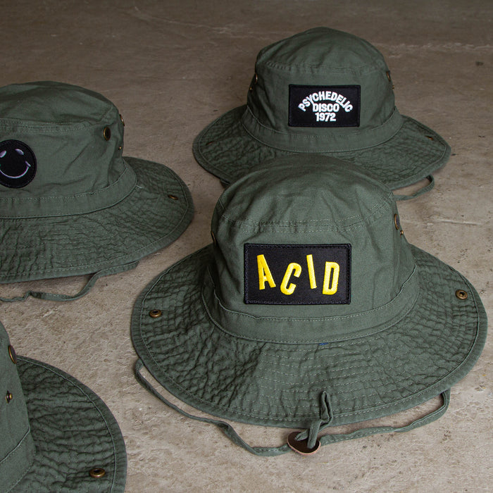 Acid - Draw String Bucket Hat - Khaki