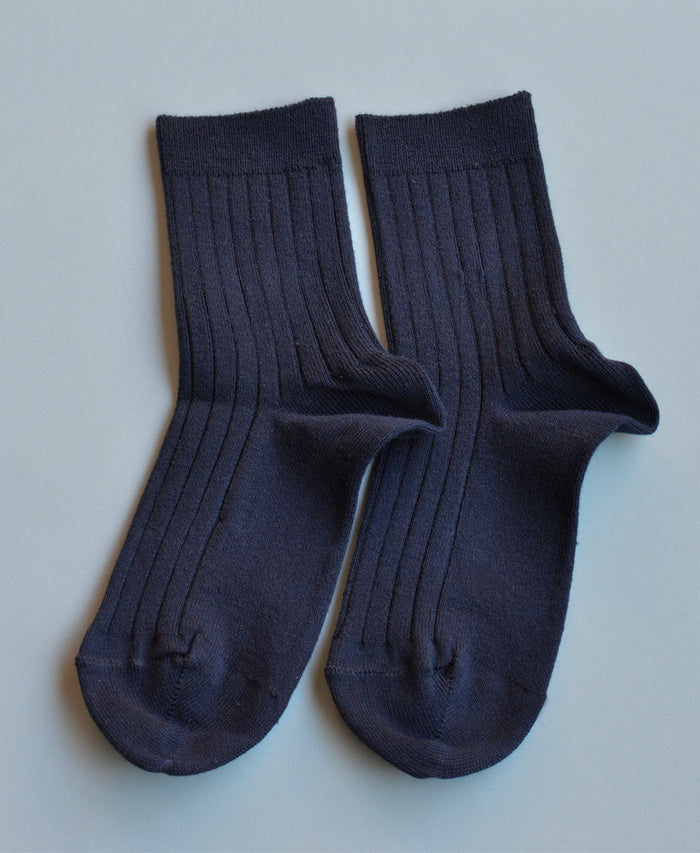 Condor Short Ribbed Sock (#480 Navy)