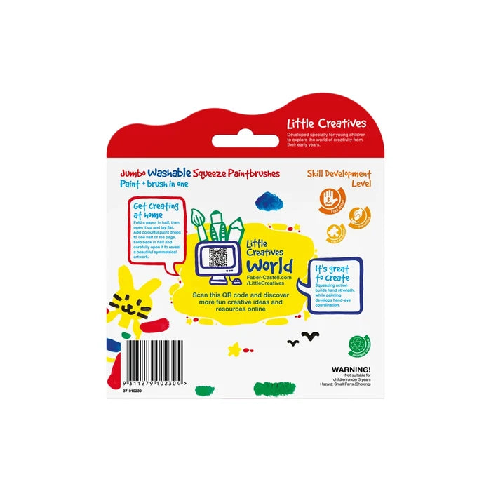 Little Creatives Jumbo Squeezing Paintbrushes