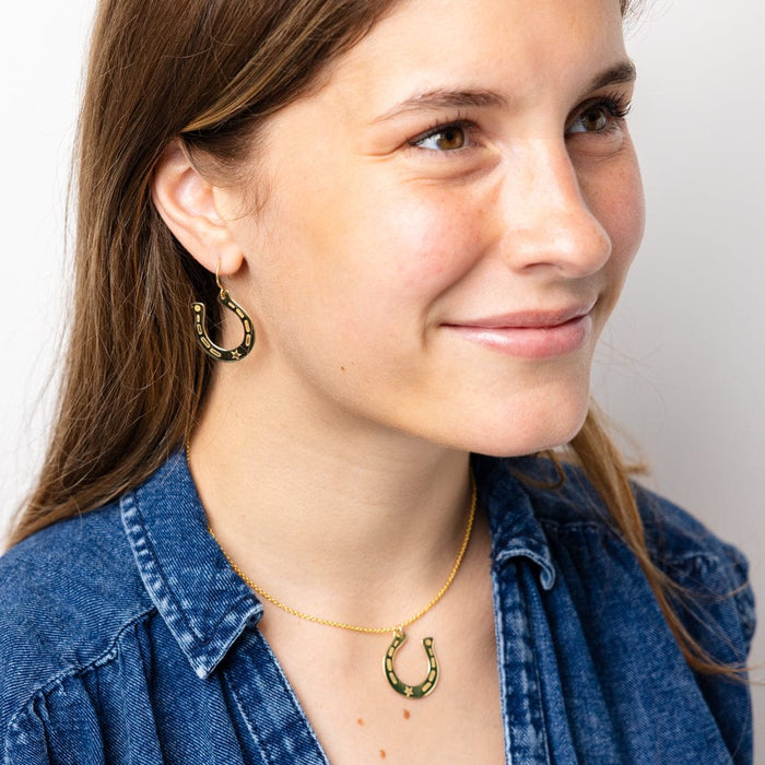 Madison Horseshoe Dangle Earrings