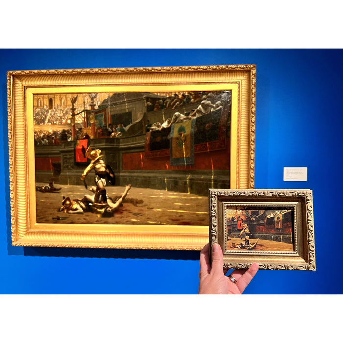Mini Framed Gerome "Pollice Verso" Print