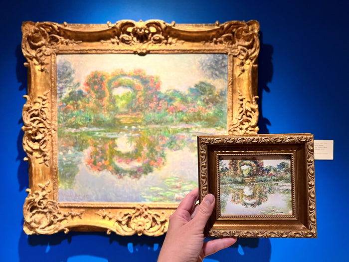 Mini Framed Monet "Flowering Arches, Giverny" Print
