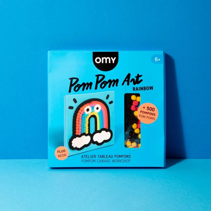 Omy Rainbow Pom Pom Art