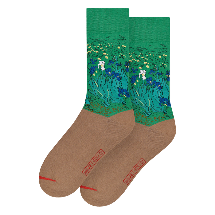 Van Gogh Green Irises Socks