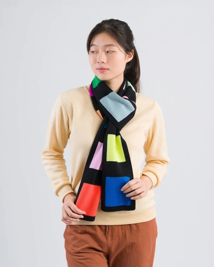 Verloop Color Block Skinny Scarf