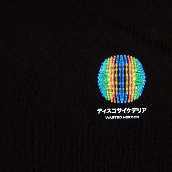 049 Disco Psychedelia Back Print - Tshirt - Black