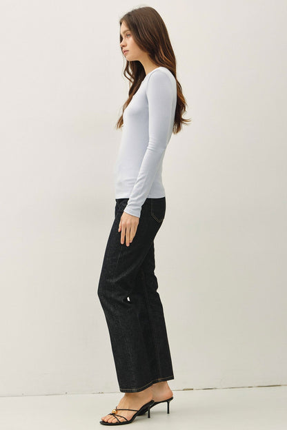 Baby Blue Long Sleeve Top