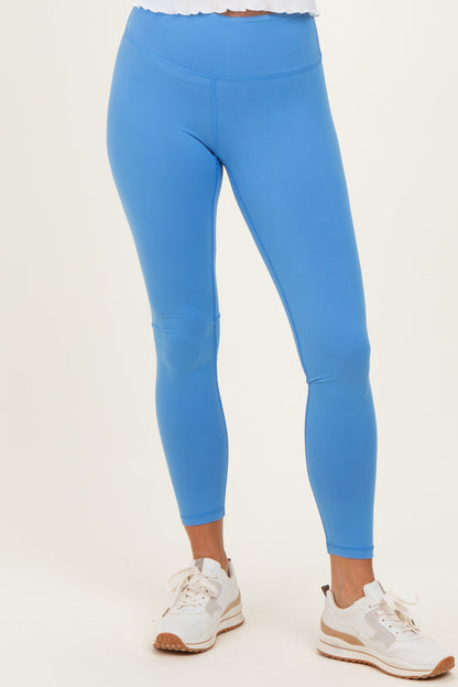 Aqua Solid Basic Leggings
