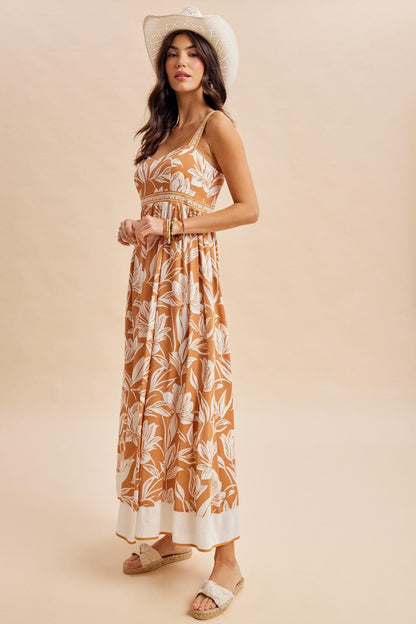 Amber Mixed Floral Sleeveless Maxi Dress