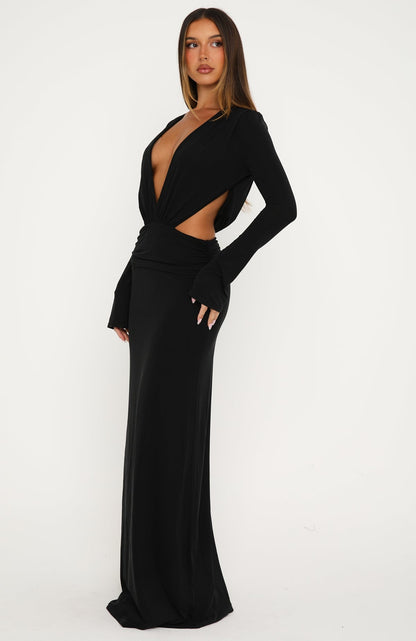 Heaven's Heart Maxi Dress Black