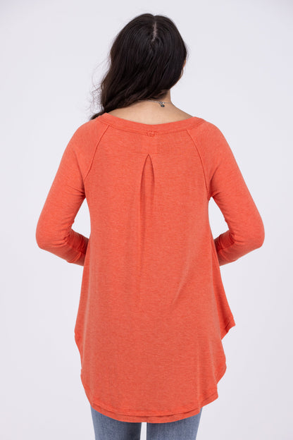 Weekend Comforts Women's Relaxed Long Sleeve Top