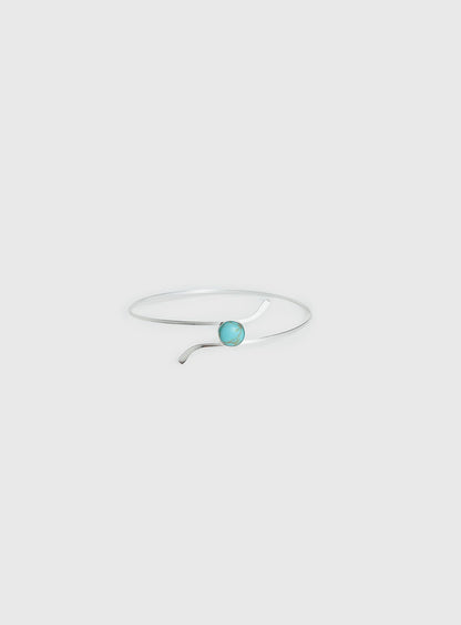 Sascia Arm Cuff Silver / Turquoise