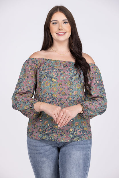 Shiny Happy People Women's Off The Shoulder Top
