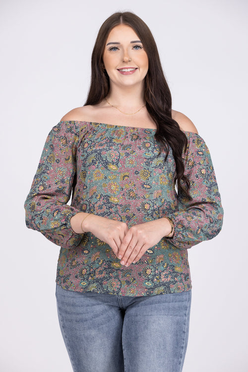 Shiny Happy People Women's Off The Shoulder Top