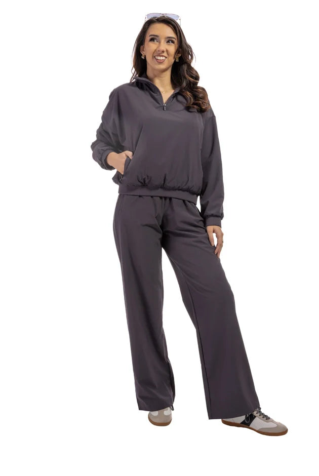 Women's Mock Neck Pullover Jacket