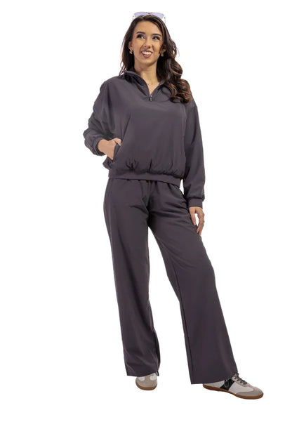 Women's Mock Neck Pullover Jacket