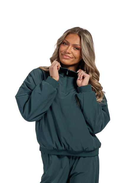 Women's Mock Neck Pullover Jacket