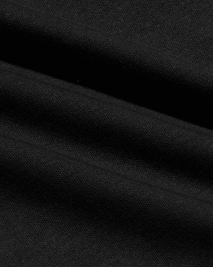 All Black Pima Cotton Blend Crew 4-Pack