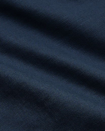 7" Navy Linen Shorts