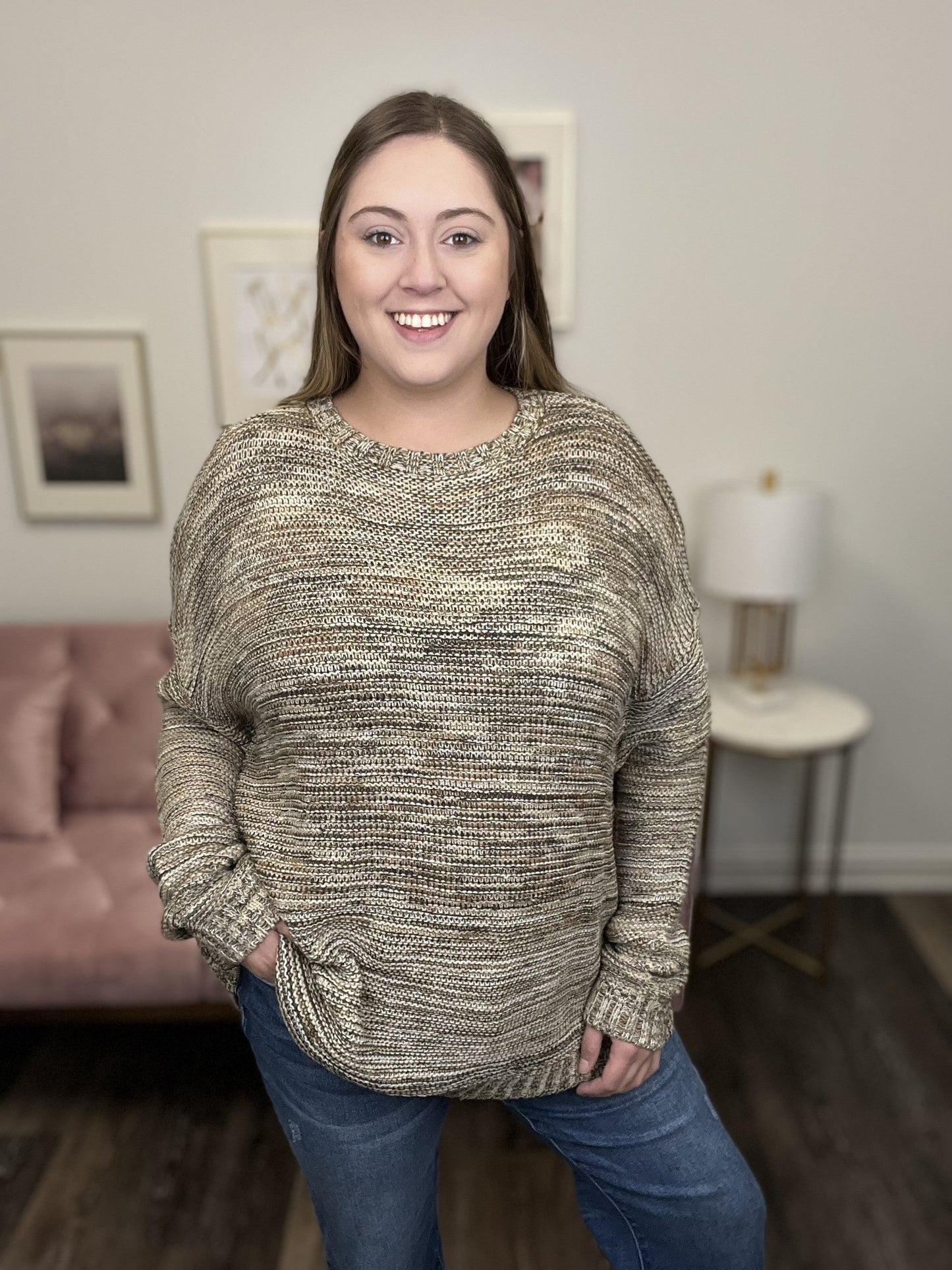 Sweetest Reason Women's Round Neck Knit Sweater