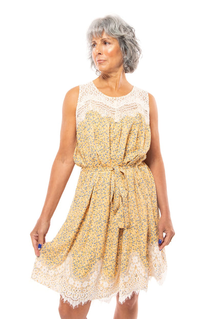 Dance It Up Women's Floral Lace Mini Dress *Final Sale*