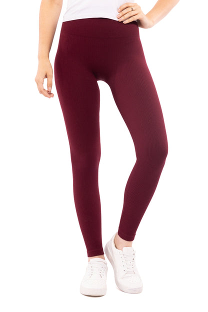 Work For It Women's Ribbed Seamless Leggings