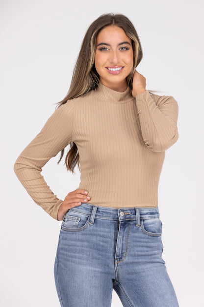 Dancing In The Streets Women's Mock Neck Long Sleeve Top