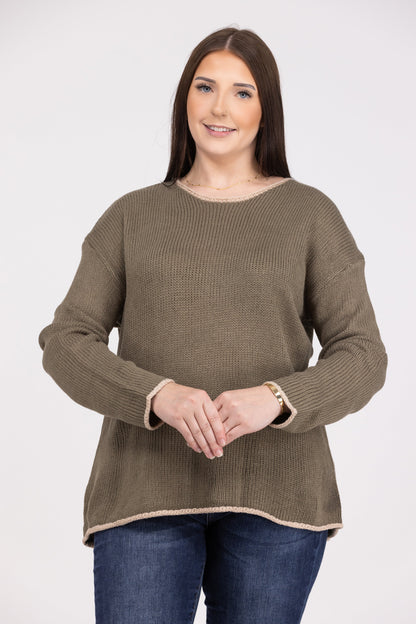 Let's Stay Together Women's Classic Knit Hi-Lo Sweater