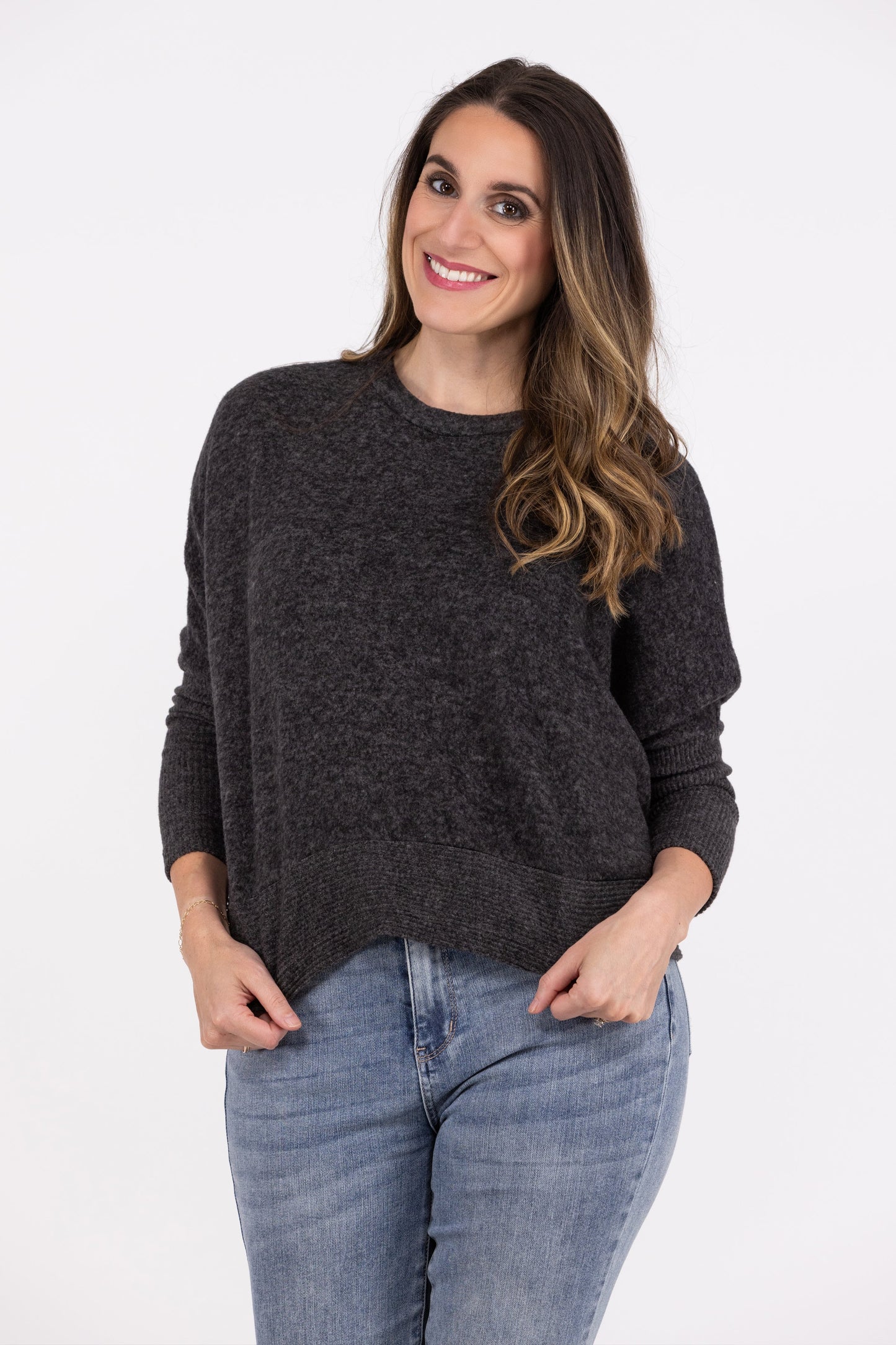 Texts To You Women's Everyday Dolman Sleeve Sweater