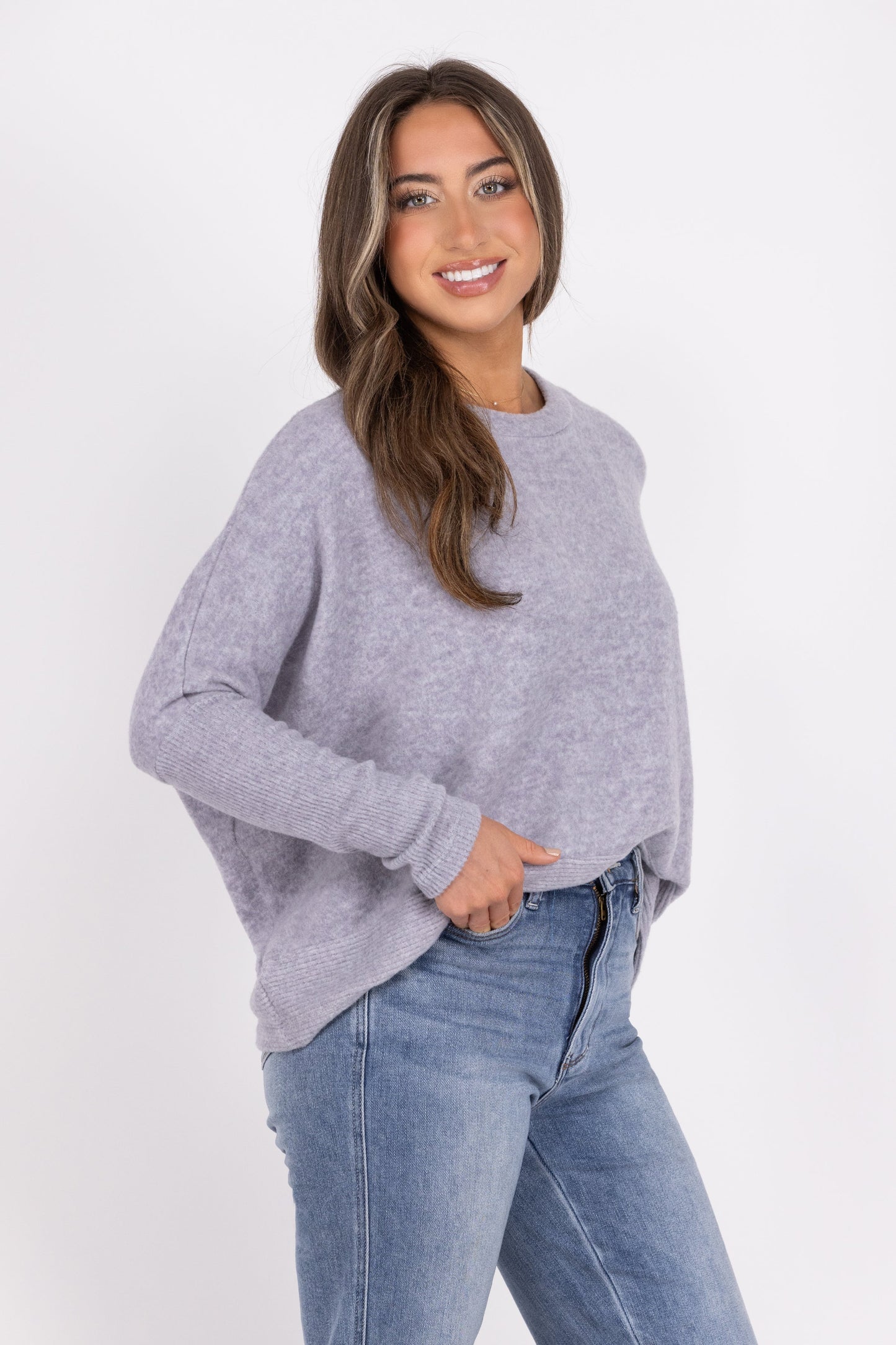 Texts To You Women's Everyday Dolman Sleeve Sweater
