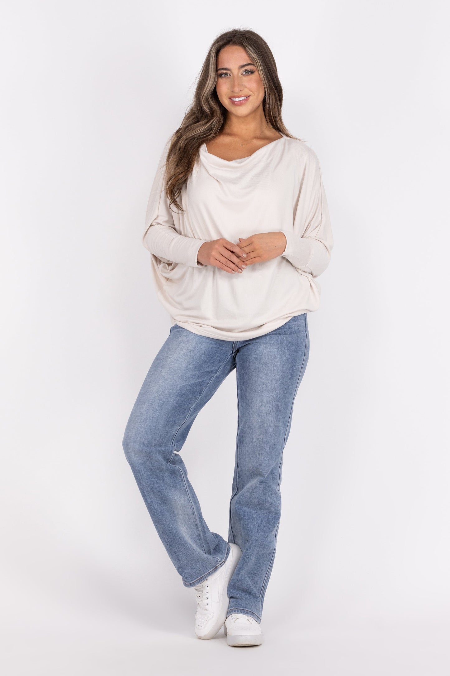 Ride The Line Women's Slouchy Long Sleeve Top