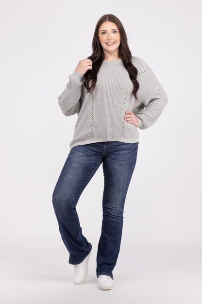 Seeing Diamonds Women's Classic Open Knit Sweater