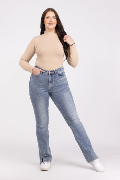 Layered In Love Women's Mock Turtleneck Long Sleeve Top