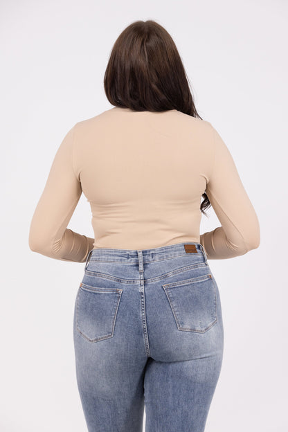 Layered In Love Women's Mock Turtleneck Long Sleeve Top