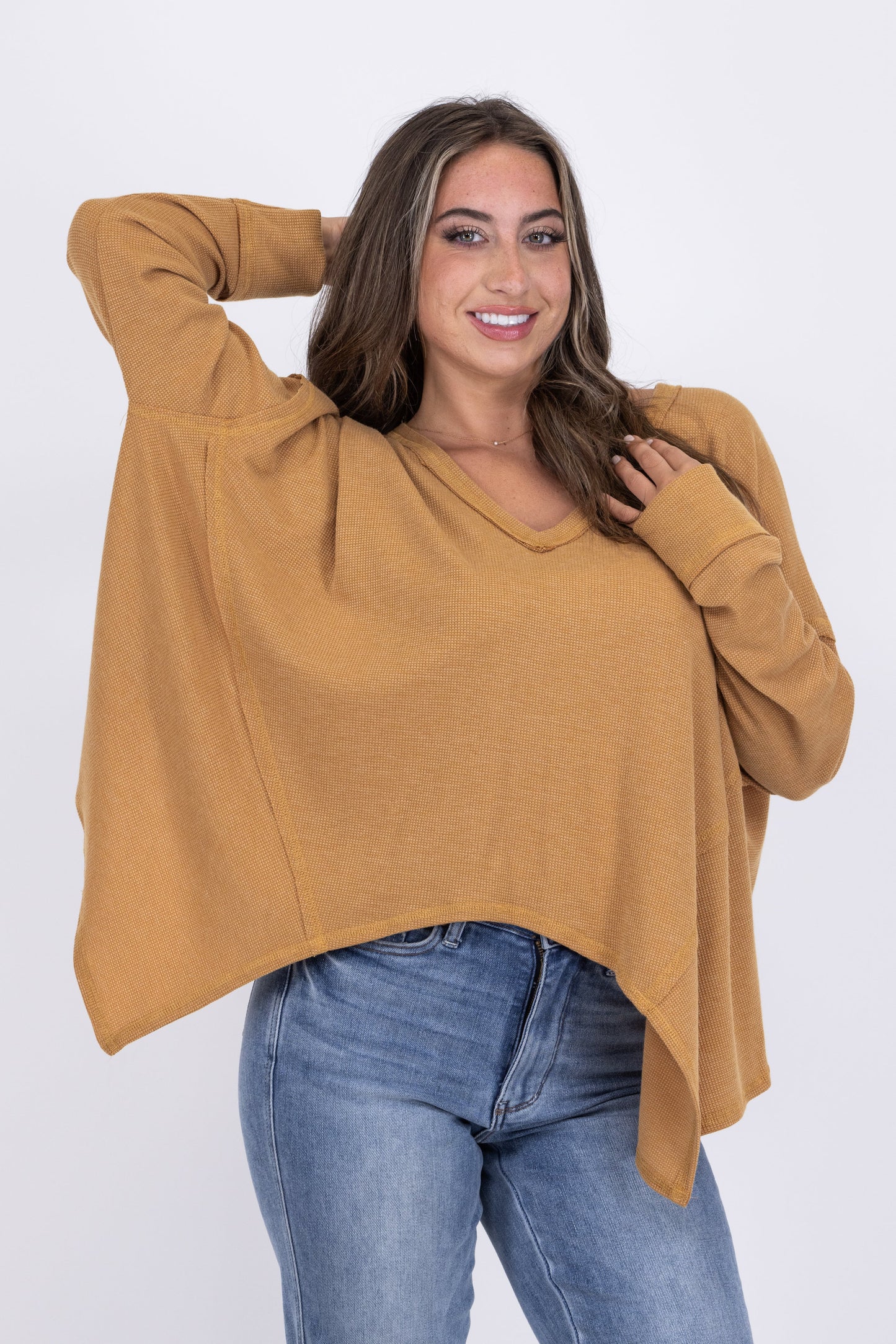 Sit Back and Relax Women's Oversized Knit Long Sleeve Top