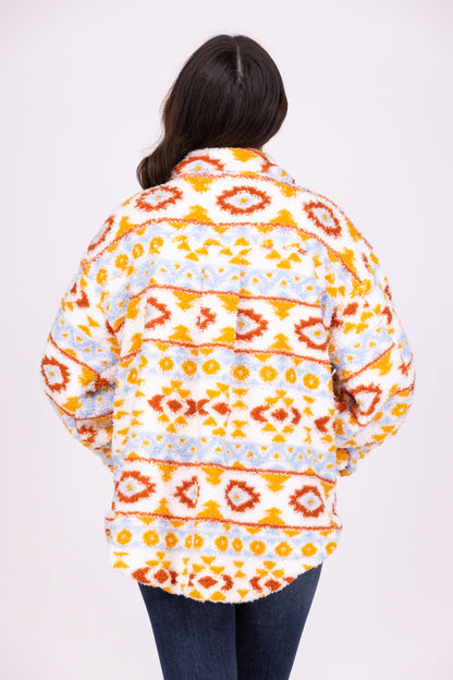 Nothing Else To Do Women's Boho Collared Shacket