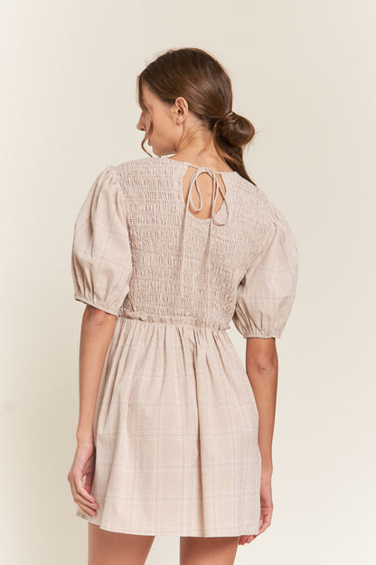 Beige Mini Dress