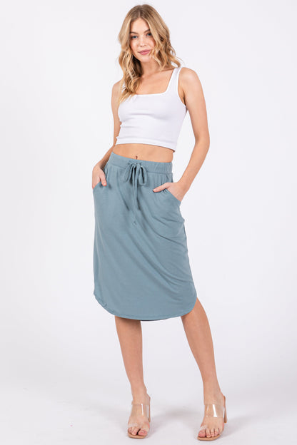 Aqua Maternity Skirt