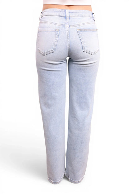 The June Mid-Rise Tummy Control Retro Wide Leg Jeans